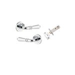 9204KPASS60 - Sarlat Lever - Round Rose Passage Kit - Polished Chrome - Passage
