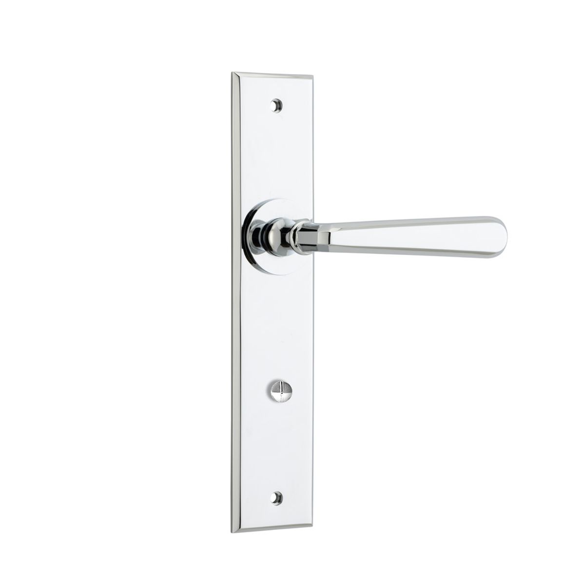 11880 - Copenhagen Lever - Chamfered Backplate - Polished Chrome - Passage