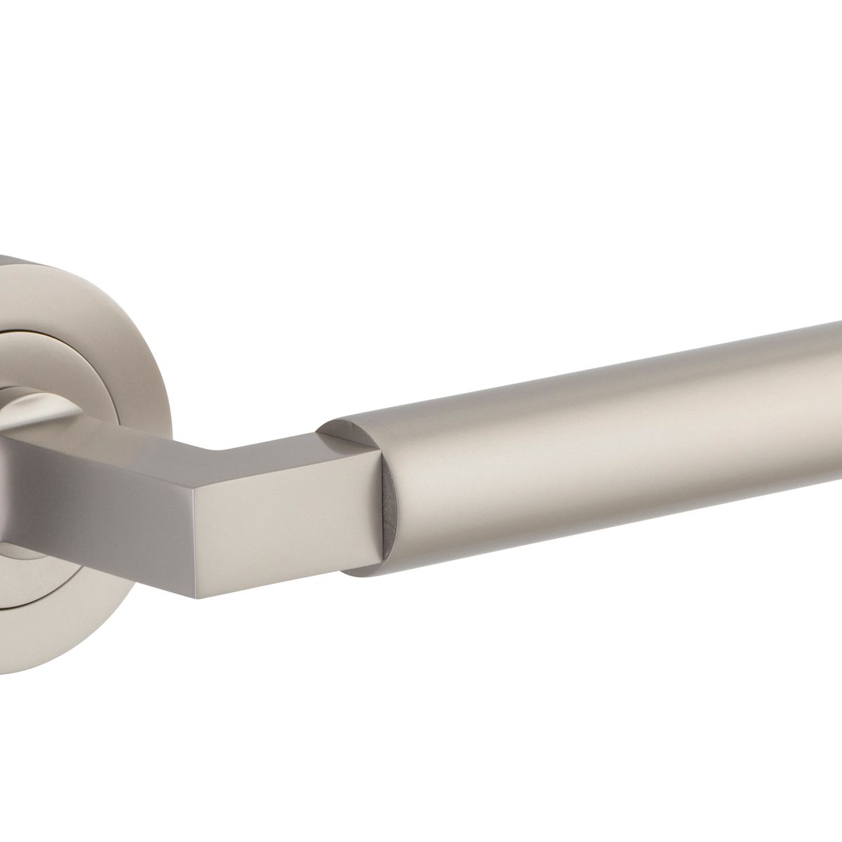 0349 - Berlin Lever - Round Rose - Satin Nickel - Passage