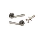 20807KPASS60 - Copenhagen Lever - Round Rose Passage Kit - Distressed Nickel - Passage