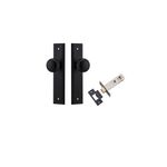 12840KPASS60 - Cambridge Knob - Stepped Backplate Passage Kit - Matt Black - Passage