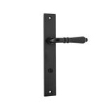 12700P85 - Sarlat Lever - Rectangular Backplate - Matt Black - Privacy