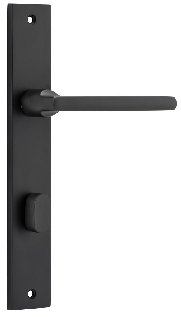 12702P85 - Baltimore Lever - Rectangular Backplate - Matt Black - Privacy