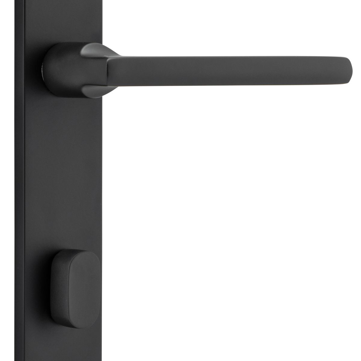 12702P85 - Baltimore Lever - Rectangular Backplate - Matt Black - Privacy