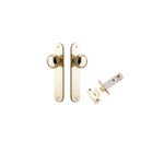 10332KPASS60 - Paddington Knob - Oval Backplate Passage Kit - Polished Brass - Passage