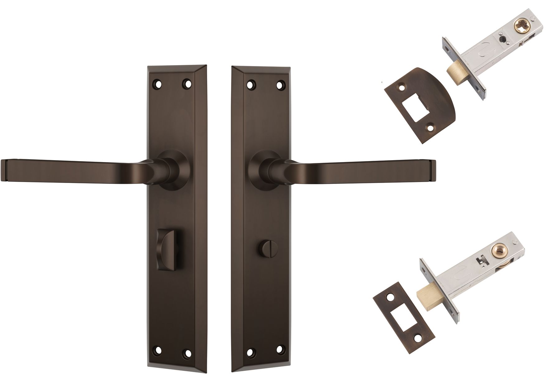 Menton Lever - Long Backplate Privacy Set