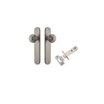 14836KPASS60 - Guildford Knob - Oval Backplate Passage Kit - Satin Nickel - Passage