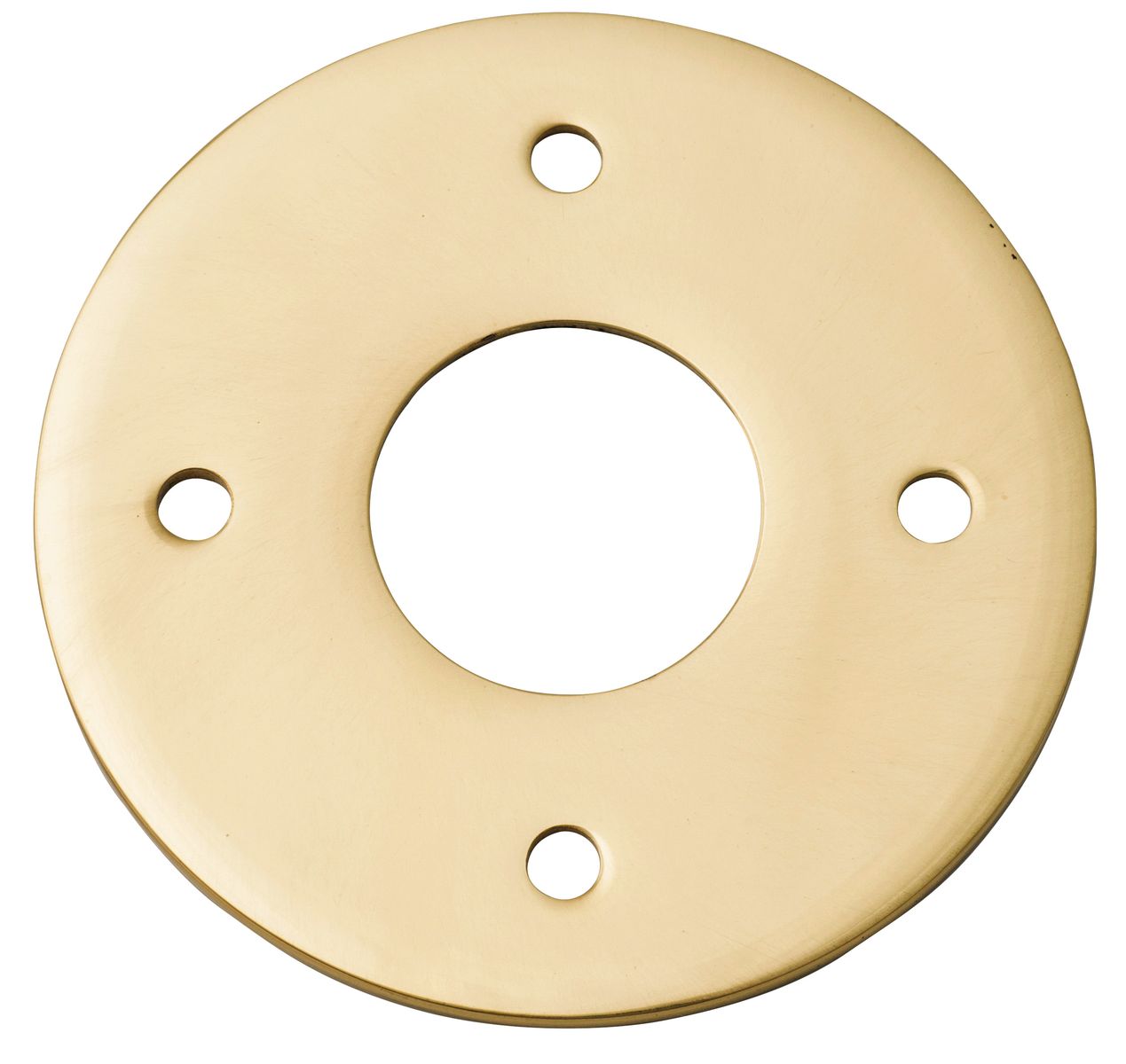 9370 - Adaptor Plate - Round - Polished Brass