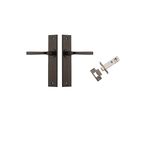 10788KPASS60 - Annecy Lever - Chamfered Backplate Passage Kit - Signature Brass - Passage