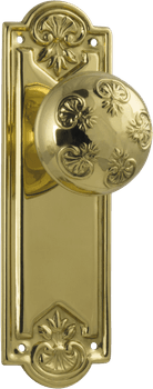 Nouveau Door Knob - Long Backplate