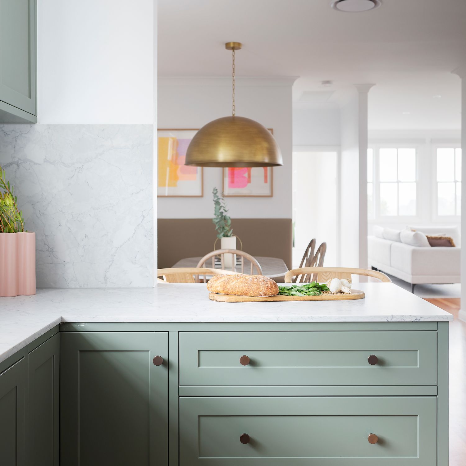 17438 - Osaka Cupboard Knob P28xD32mm - Brushed Gold PVD