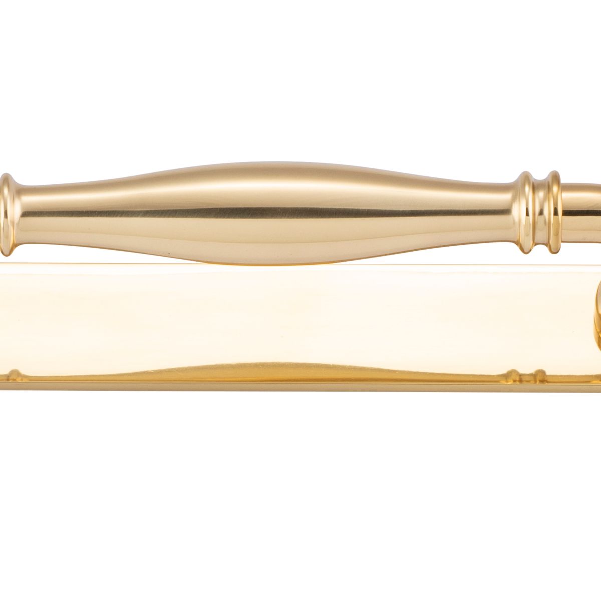 21060B - Sarlat Cabinet Pull with Backplate - CTC128mm - Polished Brass