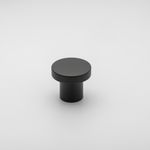 0498 - Osaka Cupboard Knob P28xD32mm - Matt Black