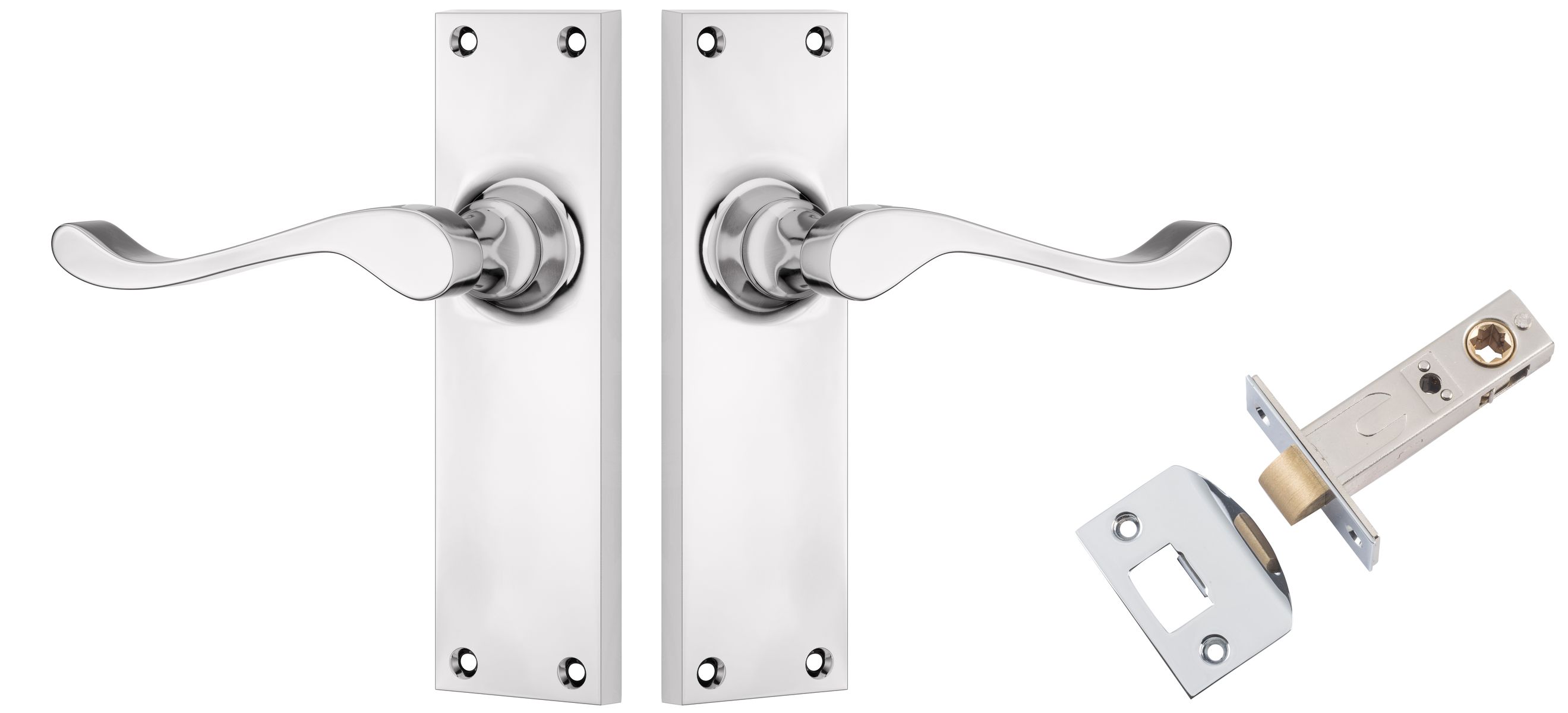 Victorian Lever - Long Backplate Passage Set