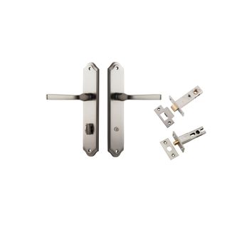 Annecy Lever - Shouldered Backplate Privacy Kit with Privacy Turn
