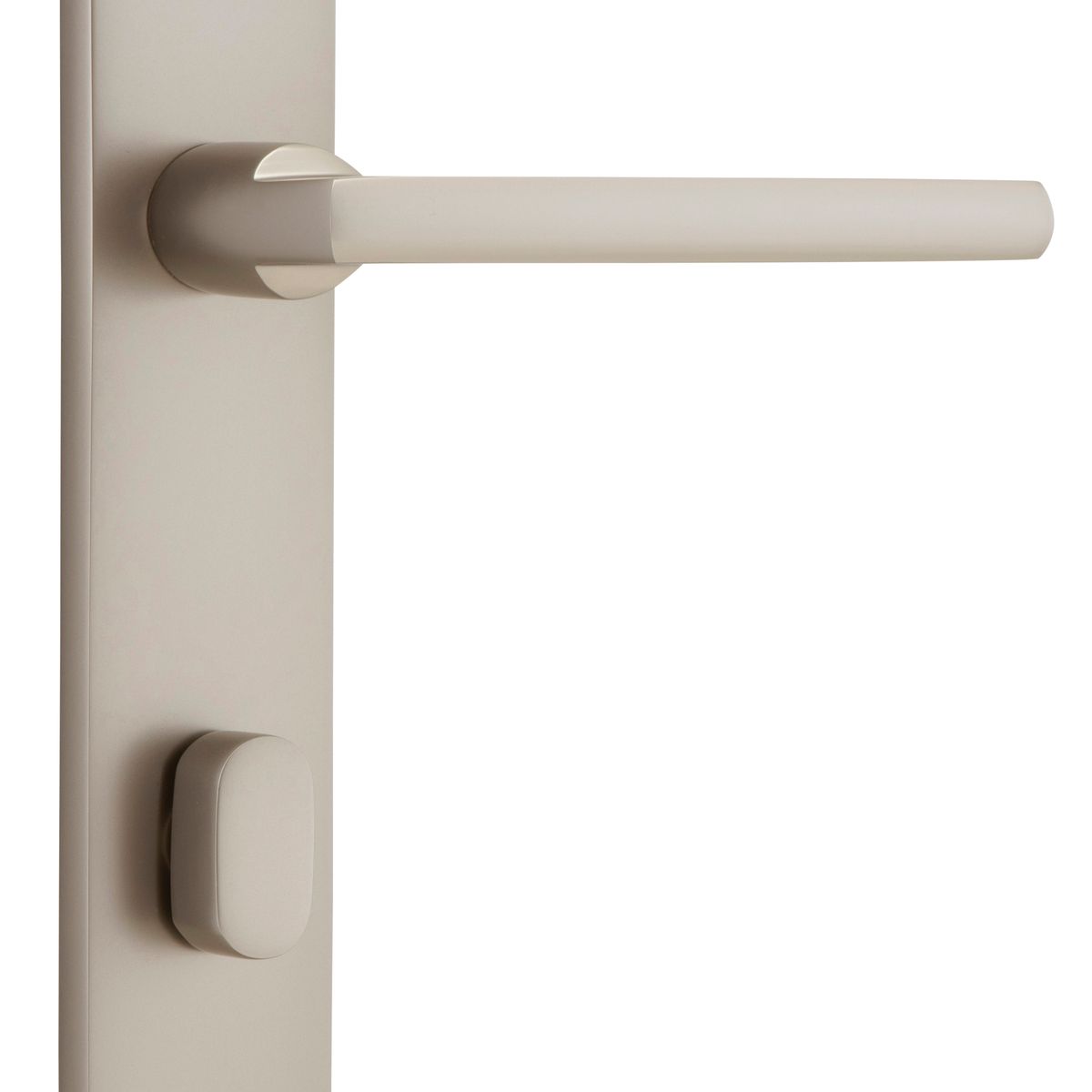 14726P85 - Baltimore Lever - Oval Backplate - Satin Nickel - Privacy