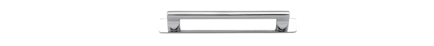 20894B - Baltimore Cabinet Pull with Backplate - CTC160mm - Polished Chrome