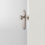 14826 - Paddington Knob - Shouldered Backplate - Satin Nickel - Passage