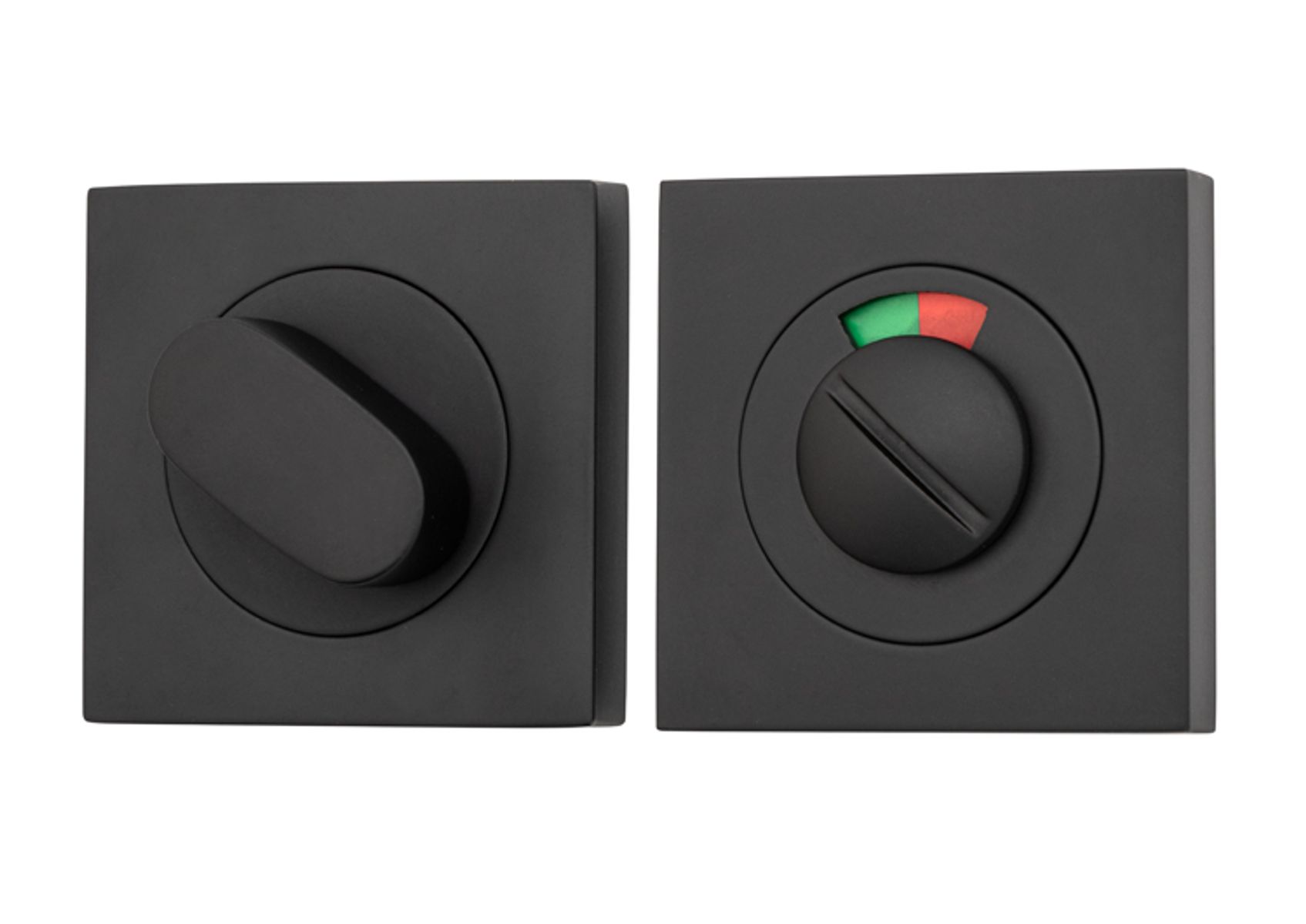20113 - Privacy Turn With Indicator - Square - Matt Black