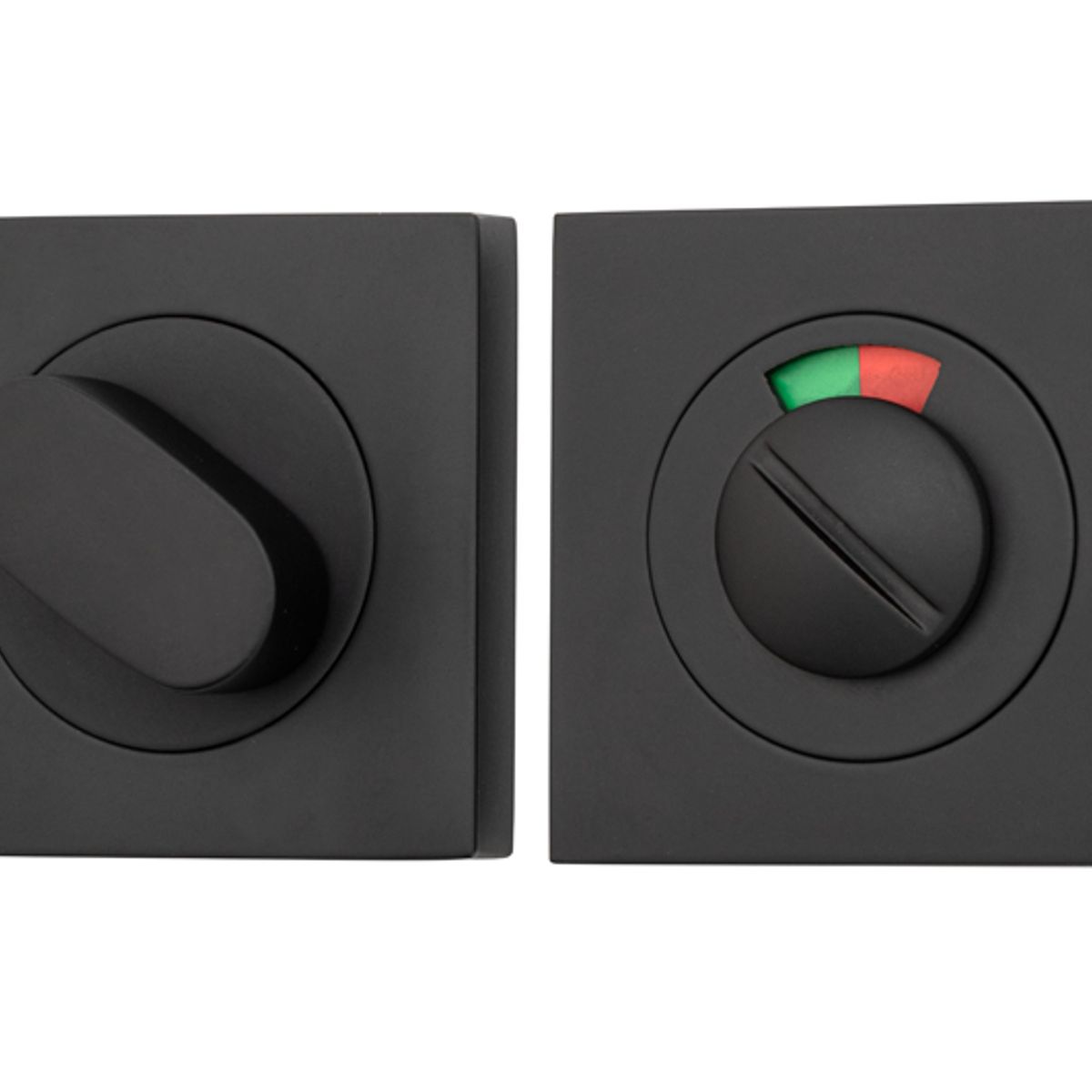 20113 - Privacy Turn With Indicator - Square - Matt Black