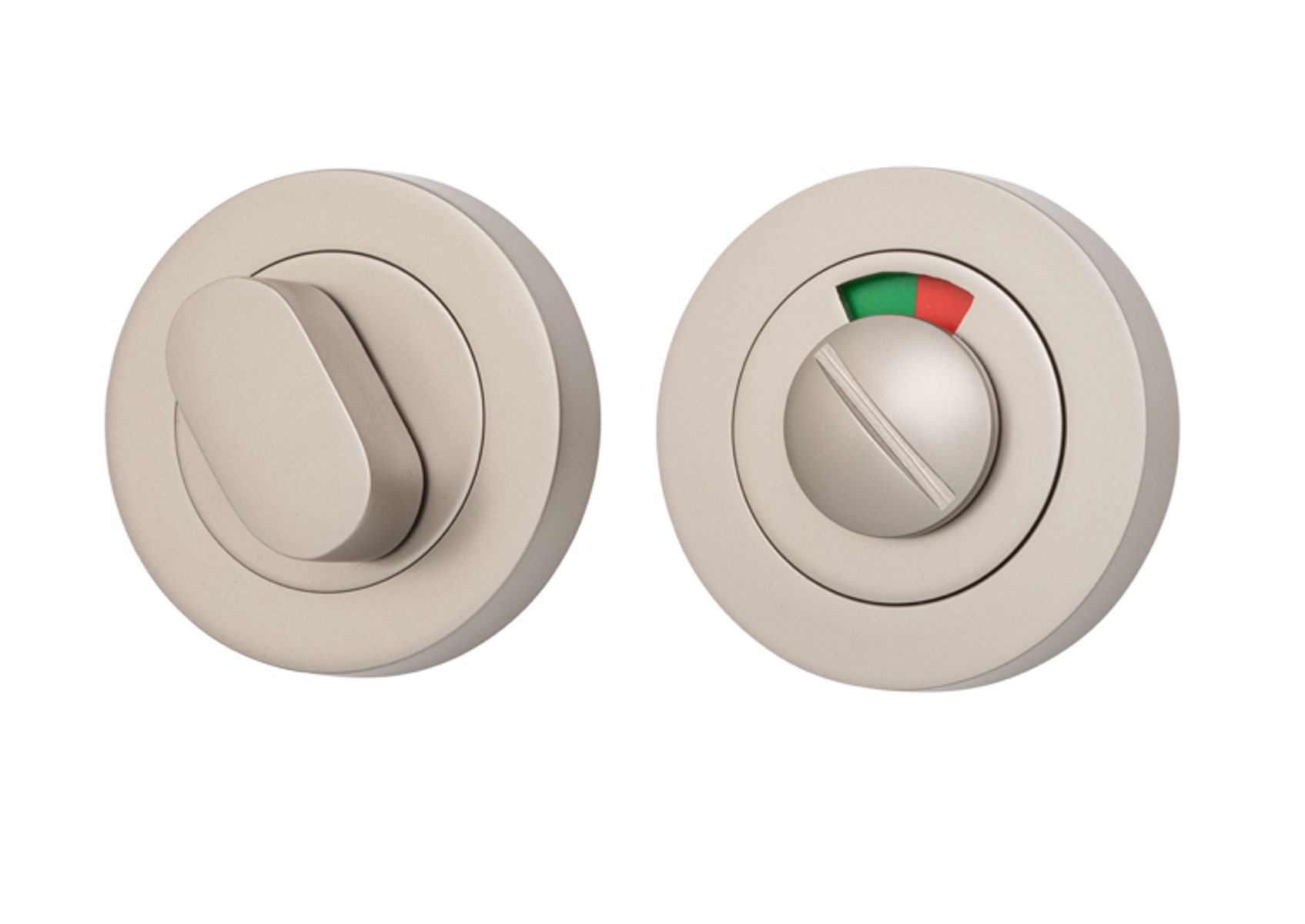 20079 - Privacy Turn With Indicator - Round - Satin Nickel