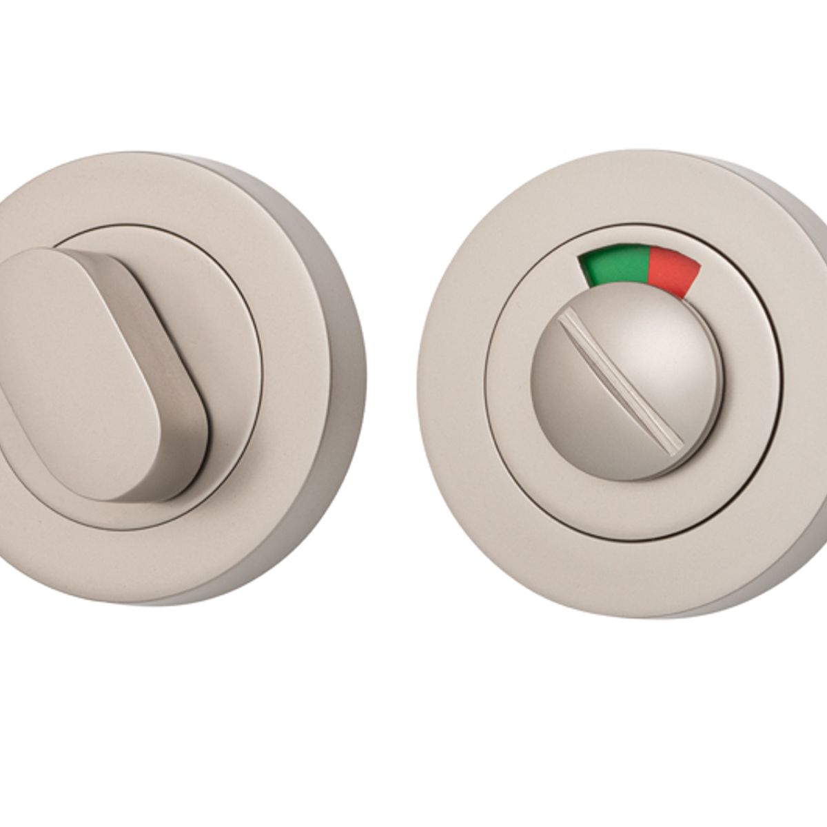 20079 - Privacy Turn With Indicator - Round - Satin Nickel