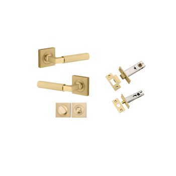 Brunswick Lever - Square Rose Privacy Kit