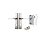 14244KENTR60KK - Annecy Lever - Stepped Backplate Entrance Kit with High Security Lock - Polished Nickel - Entrance