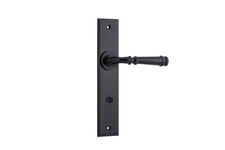 12786P85 - Verona Lever - Chamfered Backplate - Matt Black - Privacy