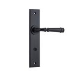 12786P85 - Verona Lever - Chamfered Backplate - Matt Black - Privacy