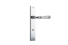 11706P85 - Verona Lever - Rectangular Backplate - Polished Chrome - Privacy