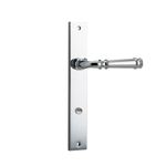 11706P85 - Verona Lever - Rectangular Backplate - Polished Chrome - Privacy