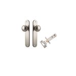 14832KPASS60 - Paddington Knob - Oval Backplate Passage Kit - Satin Nickel - Passage