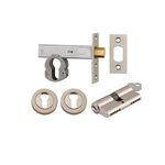 22157K60KKER - Euro Mortice Deadbolt Kit - 60mm Backset with Round Euro Escutcheon Key/Key - Satin Nickel - Entrance