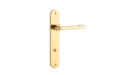 10352P85 - Baltimore Return Lever - Oval Backplate - Polished Brass - Privacy