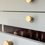 0513 - Osaka Cupboard Knob P30xD38mm - Brushed Brass