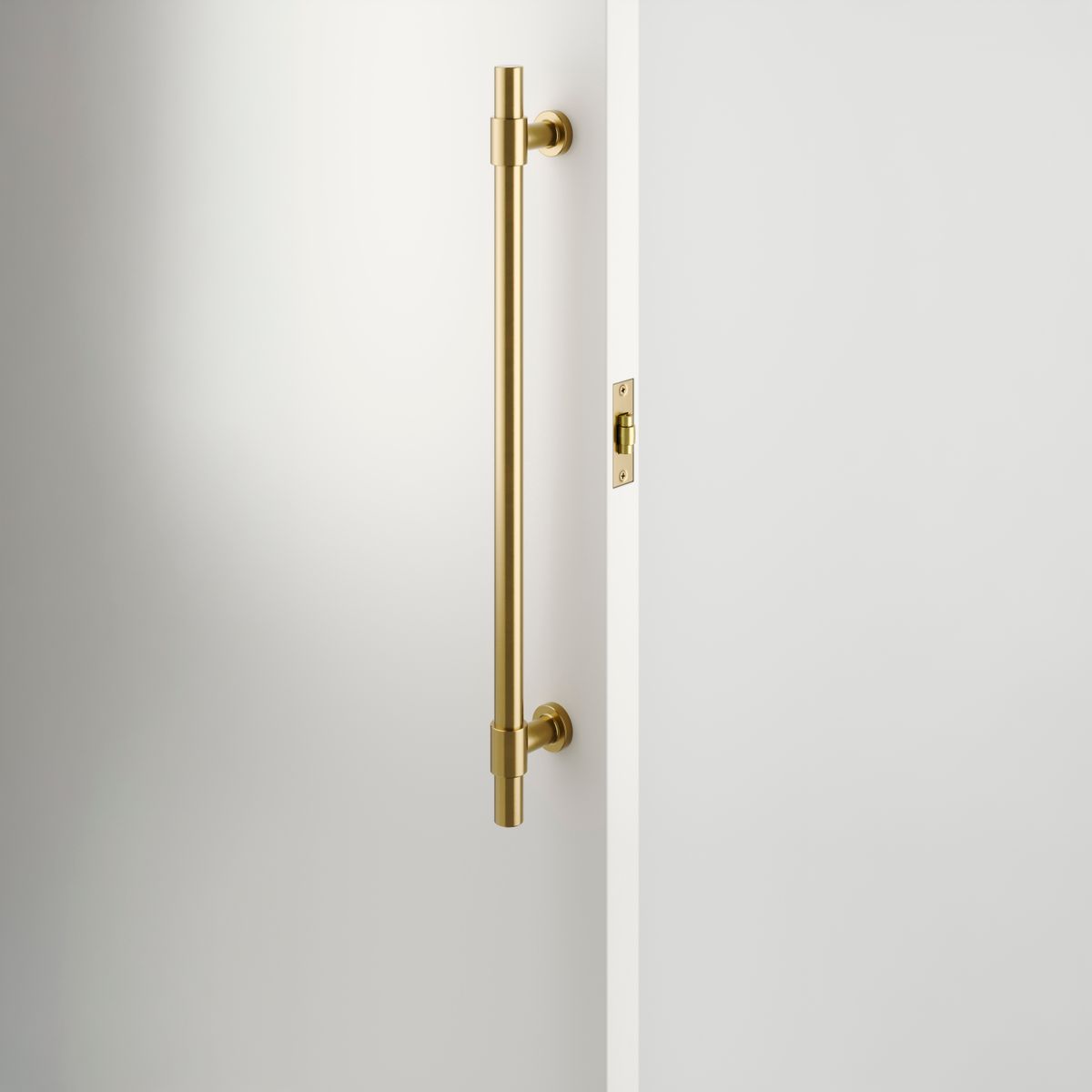 21850 - Roller Latch with Face Plate and Striker - Brushed Gold PVD