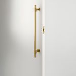 21850 - Roller Latch with Face Plate and Striker - Brushed Gold PVD