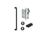 9443KENTR60KK - Berlin Pull Handle - 450mm Entrance Kit with Separate High Security Lock - Matt Black - Entrance