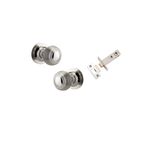 0228KPASS60 - Guildford Knob - Round Rose Passage Kit - Polished Nickel - Passage