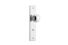 11831 - Paddington Knob - Chamfered Backplate - Polished Chrome - Passage