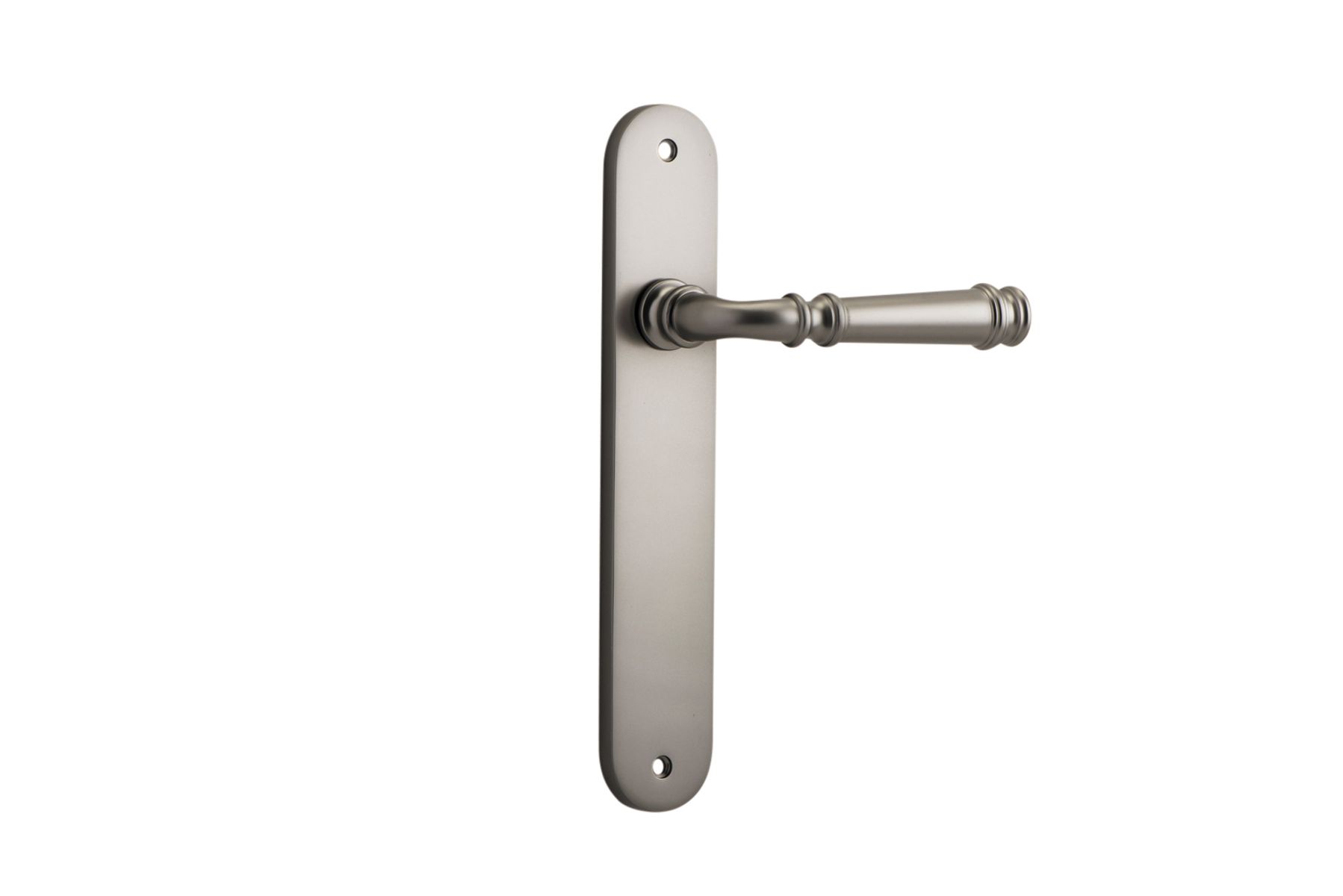 14730 - Verona Lever - Oval Backplate - Satin Nickel - Passage