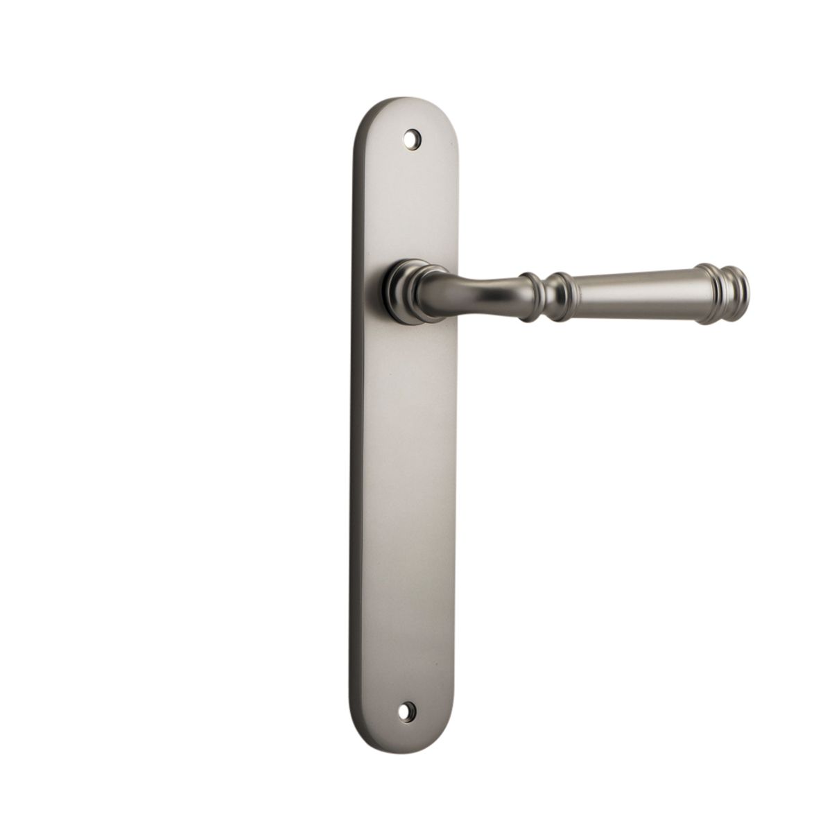 14730 - Verona Lever - Oval Backplate - Satin Nickel - Passage