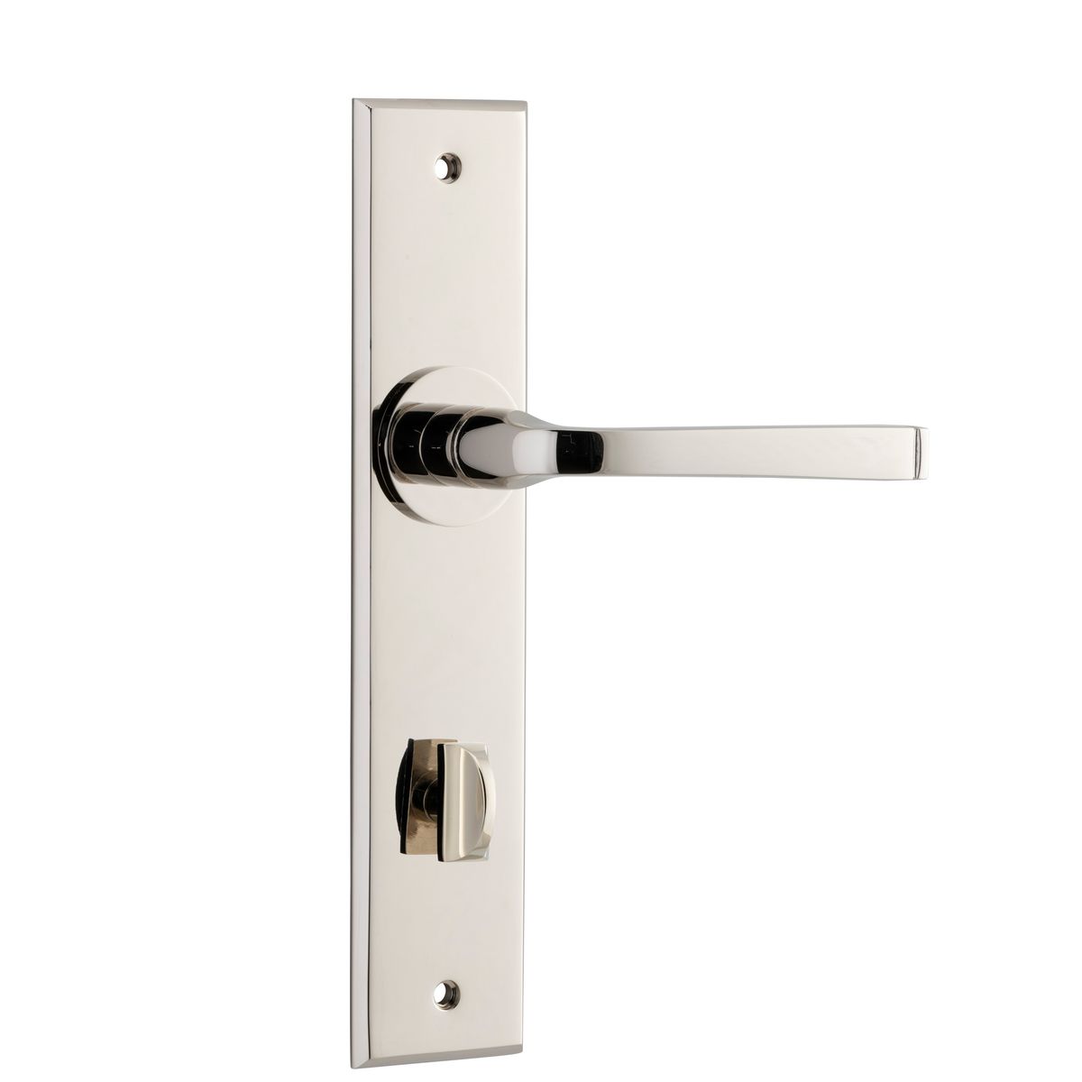14288P85 - Annecy Lever - Chamfered Backplate - Polished Nickel - Privacy