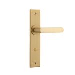 15368P85 - Osaka Lever - Chamfered Backplate - Brushed Brass - Privacy