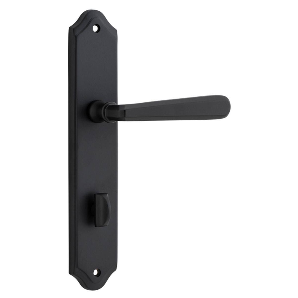 12874P85 - Copenhagen Lever - Shouldered Backplate - Matt Black - Privacy