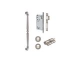 9387KENTR60KK - Sarlat Pull Handle - 450mm Entrance Kit with Separate High Security Lock - Distressed Nickel - Entrance