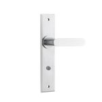 12284 - Bronte Lever - Chamfered Backplate - Brushed Chrome - Passage