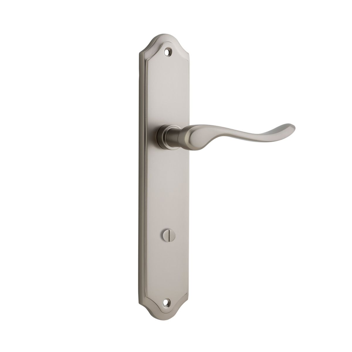 14922P85 - Stirling Lever - Shouldered Backplate - Satin Nickel - Privacy