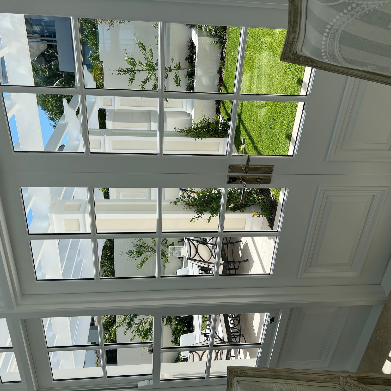 15244P85 - Annecy Lever - Stepped Backplate - Brushed Brass - Privacy